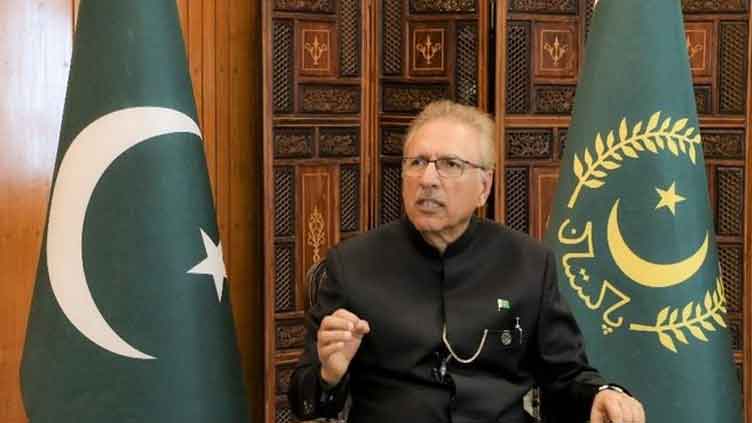  President Alvi asks PM Shehbaz to direct authorities to assist ECP over KP, Punjab elections